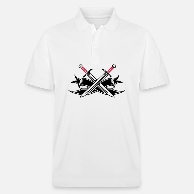 Symbole de l’épée - Polo PREPSTER bio Stanley/Stella Unisexe - blanc