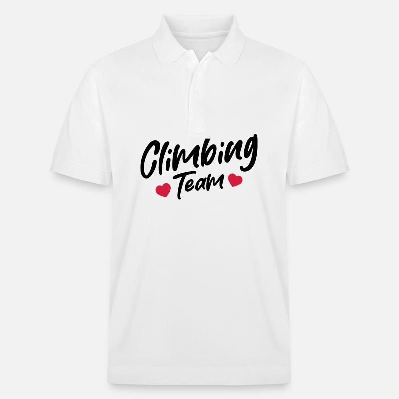 Climbing Team - Stanley/Stella Unisex Bio-Poloshirt PREPSTER - Weiß