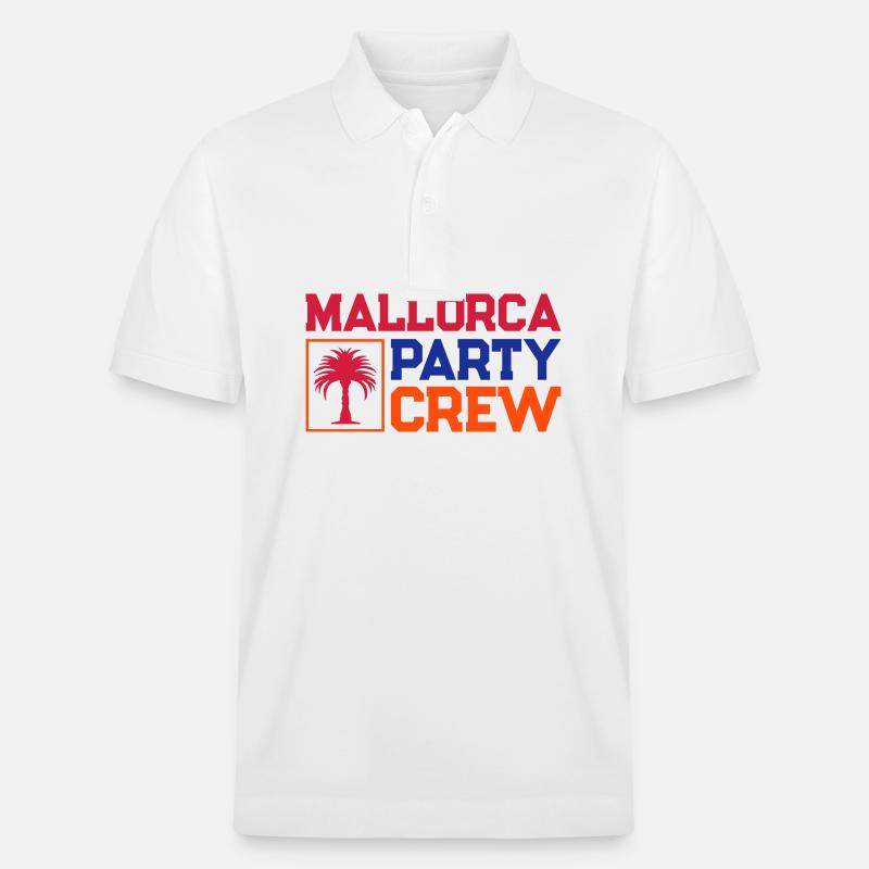 Mallorca Party Crew - Stanley/Stella Unisex Bio-Poloshirt PREPSTER - Weiß
