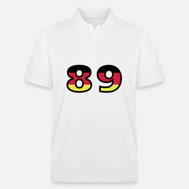 89 Numéro Allemagne Jersey - Polo PREPSTER bio Stanley/Stella Unisexe - blanc
