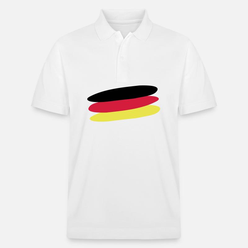Drapeau de l’Allemagne - Polo PREPSTER bio Stanley/Stella Unisexe - blanc