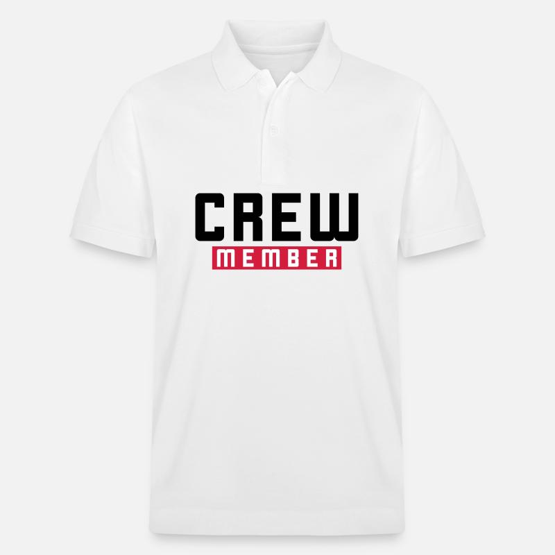 Crew Mitglied - Stanley/Stella Unisex Bio-Poloshirt PREPSTER - Weiß