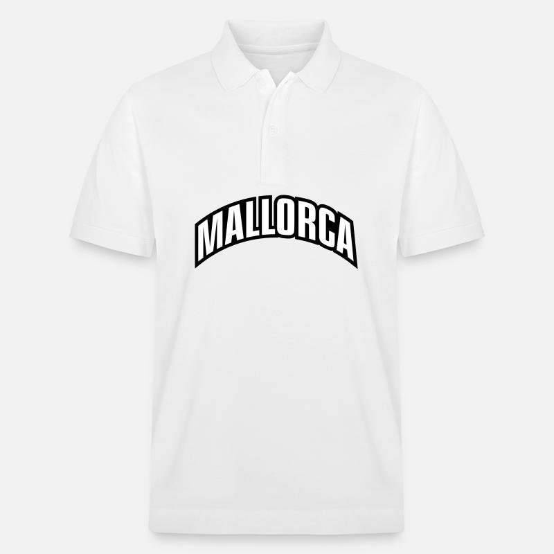 Police de Majorque - Polo PREPSTER bio Stanley/Stella Unisexe - blanc