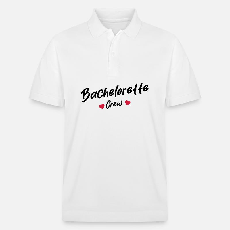 Bachelorette Crew Coeur - Polo PREPSTER bio Stanley/Stella Unisexe - blanc