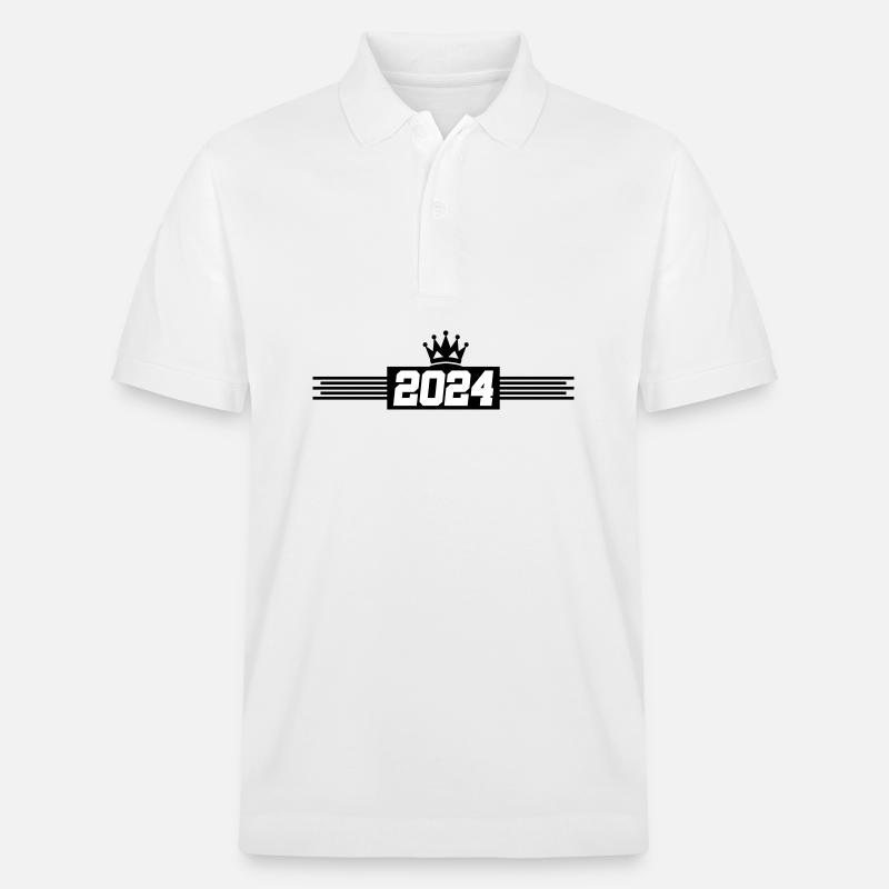 2024 Krone - Stanley/Stella Unisex Bio-Poloshirt PREPSTER - Weiß