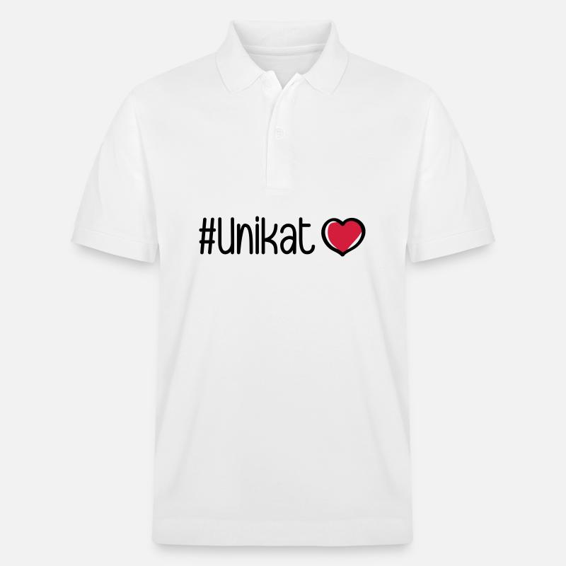 Unikat Herz - Stanley/Stella Unisex Bio-Poloshirt PREPSTER - Weiß