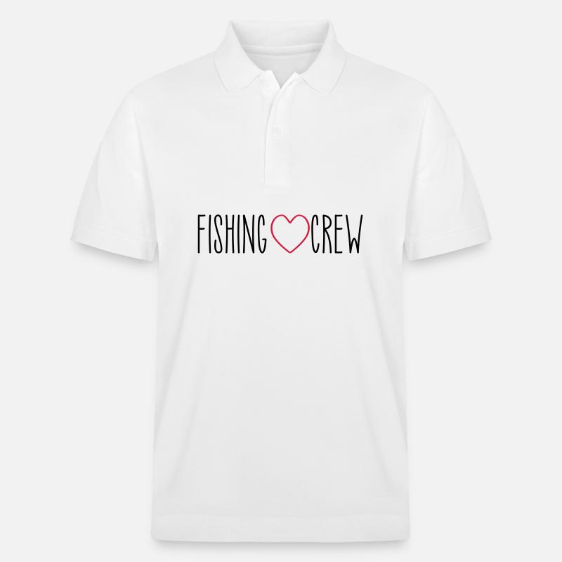 Fishing Squad Herz - Stanley/Stella Unisex Bio-Poloshirt PREPSTER - Weiß