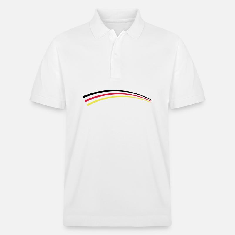 Symbole du drapeau de l’Allemagne - Polo PREPSTER bio Stanley/Stella Unisexe - blanc
