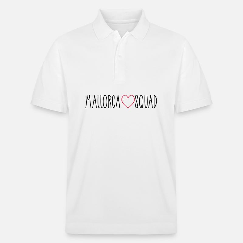 Mallorca Squad Herz - Stanley/Stella Unisex Bio-Poloshirt PREPSTER - Weiß