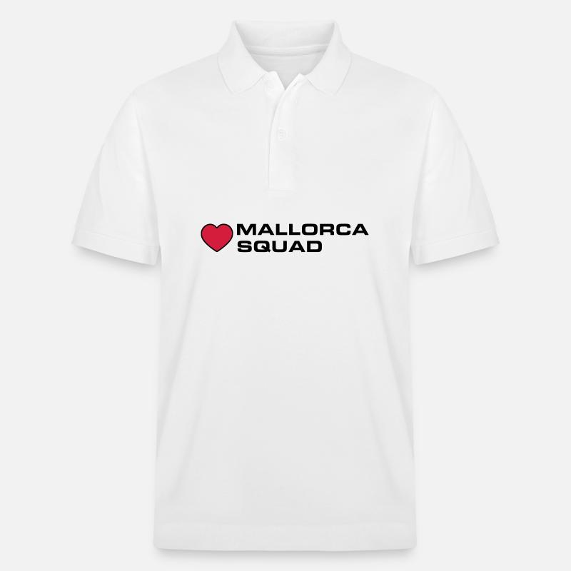Mallorca Squad - Stanley/Stella Unisex Bio-Poloshirt PREPSTER - Weiß