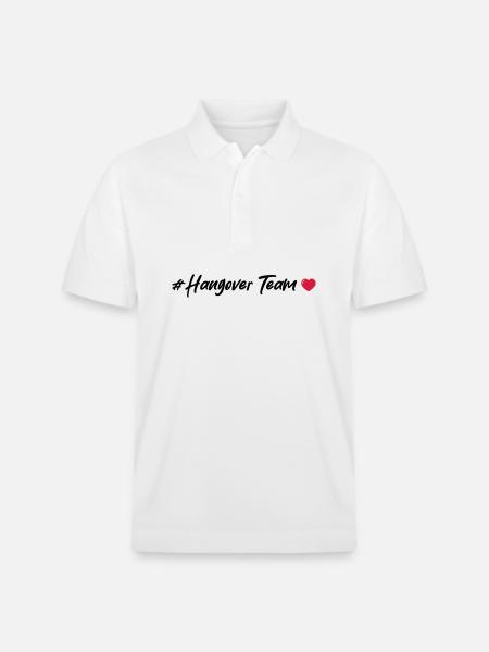 Hangover Team Heart - Stanley/Stella Unisex Organic Polo Shirt PREPSTER - white