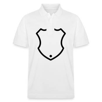 shield - Stanley/Stella Unisex Organic Polo Shirt PREPSTER - white - Front - Roxy (174cm) & Andy (188cm)