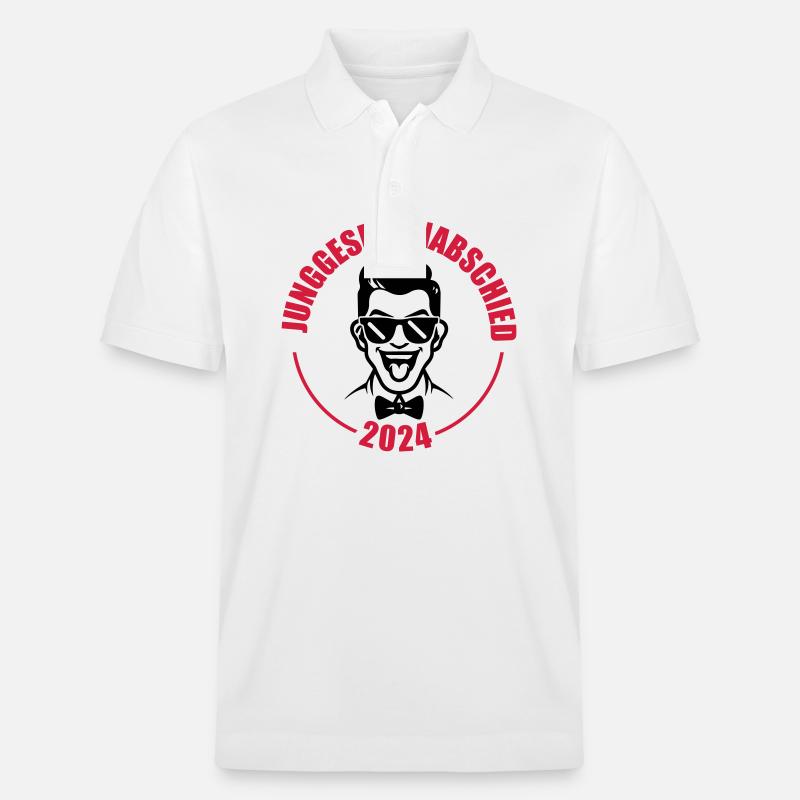 Junggesellenabschied 2024 - Stanley/Stella Unisex Bio-Poloshirt PREPSTER - Weiß