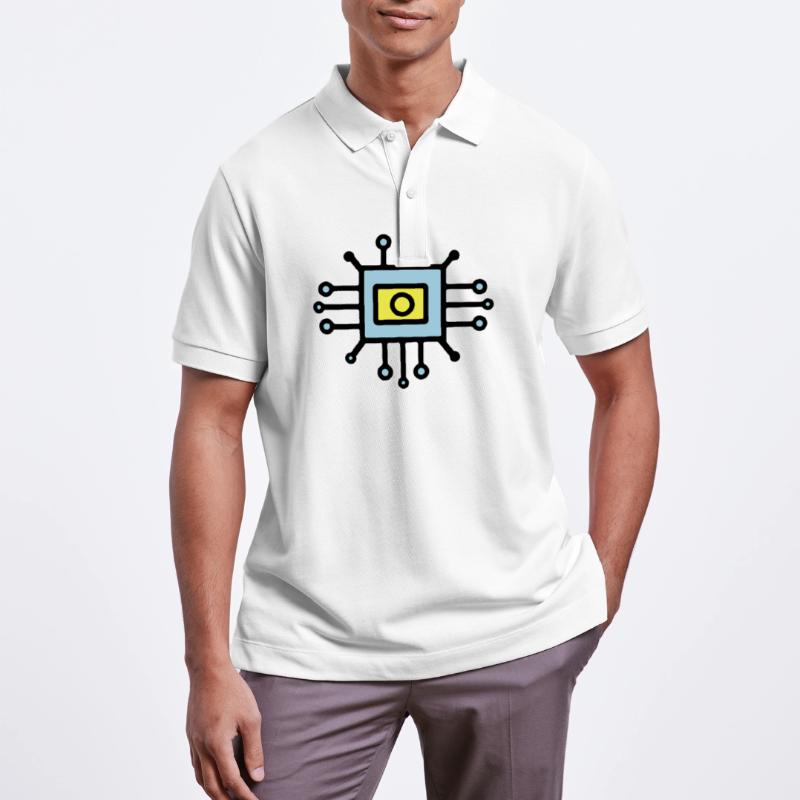 Chip Digital Computer Sensor Stanley/Stella Unisex Organic Polo Shirt PREPSTER