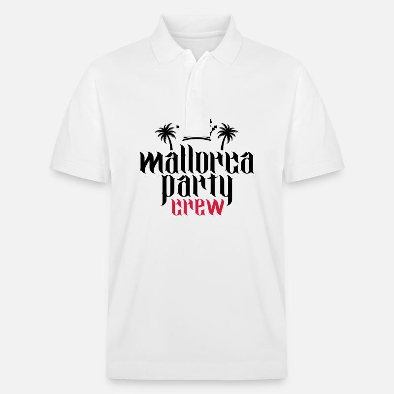 Mallorca Party Crew - Stanley/Stella Unisex Bio-Poloshirt PREPSTER - Weiß