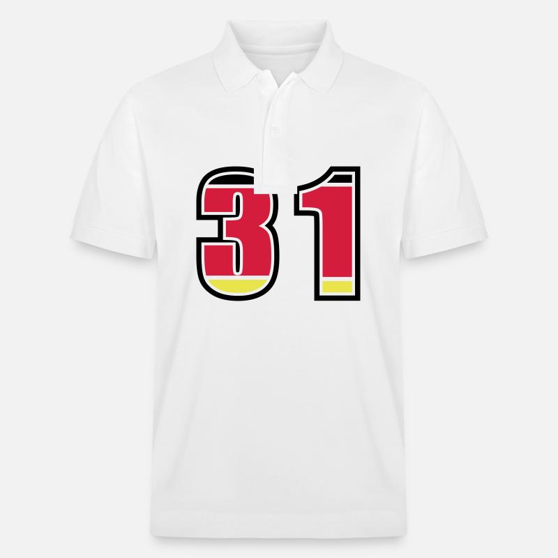 31 Numéro Allemagne Jersey - Polo PREPSTER bio Stanley/Stella Unisexe - blanc