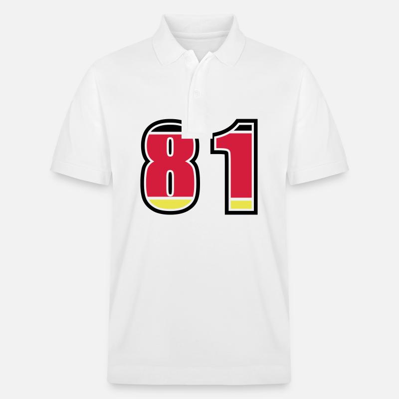 81 Numéro Allemagne Jersey - Polo PREPSTER bio Stanley/Stella Unisexe - blanc