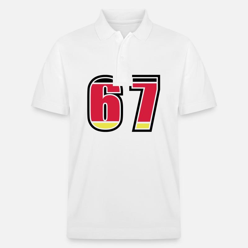 67 Numéro Allemagne Jersey - Polo PREPSTER bio Stanley/Stella Unisexe - blanc