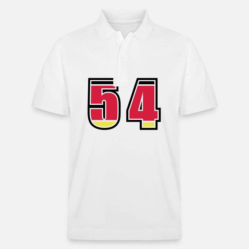 54 Numéro Allemagne Jersey - Polo PREPSTER bio Stanley/Stella Unisexe - blanc