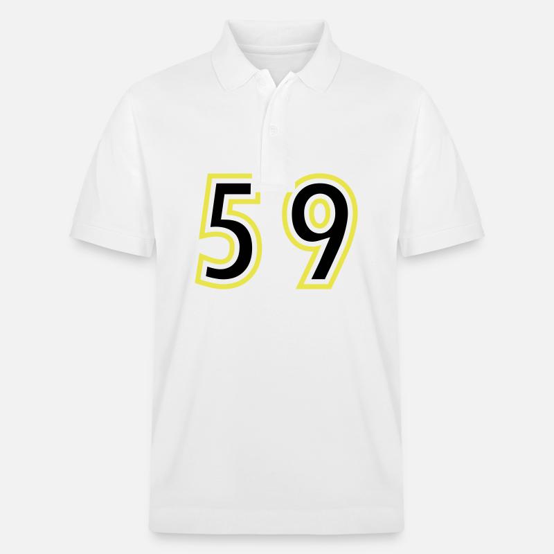 59 Nombre Collège - Polo PREPSTER bio Stanley/Stella Unisexe - blanc