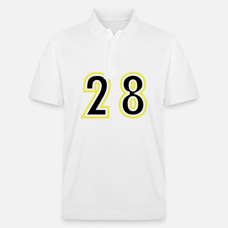 28 Nombre Collège - Polo PREPSTER bio Stanley/Stella Unisexe - blanc