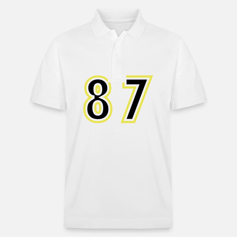 87 Nombre Collège - Polo PREPSTER bio Stanley/Stella Unisexe - blanc