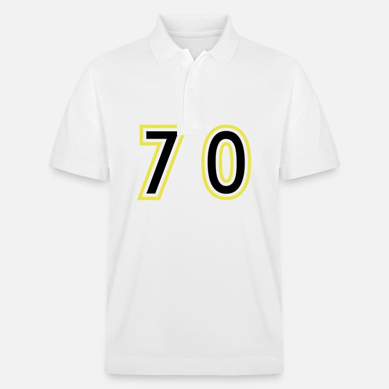 70 Nombre Collège - Polo PREPSTER bio Stanley/Stella Unisexe - blanc