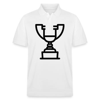 trophée - Polo PREPSTER bio Stanley/Stella Unisexe - blanc - Devant - Roxy (174cm) & Andy (188cm)