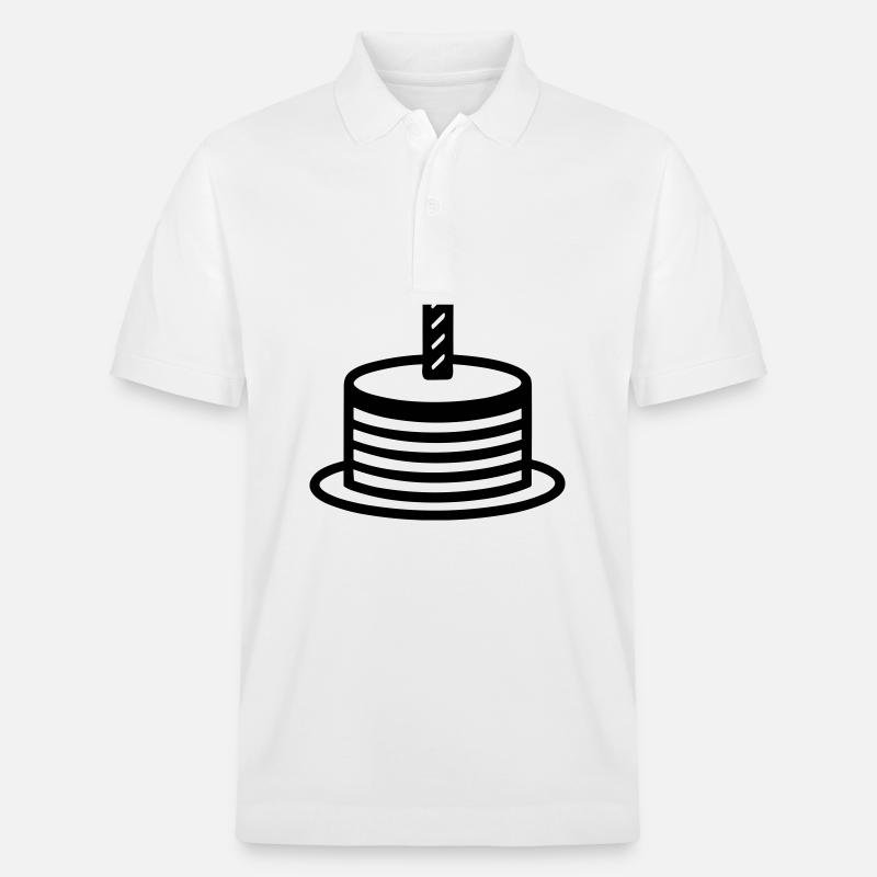 Gateau d'anniversaire - Polo PREPSTER bio Stanley/Stella Unisexe - blanc