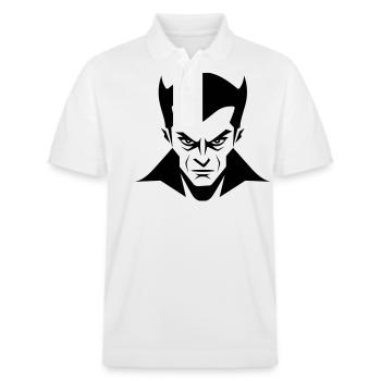 Vampire - Stanley/Stella Unisex Organic Polo Shirt PREPSTER - white - Front - Roxy (174cm) & Andy (188cm)