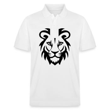 Tête de lion - Polo PREPSTER bio Stanley/Stella Unisexe - blanc - Devant - Roxy (174cm) & Andy (188cm)