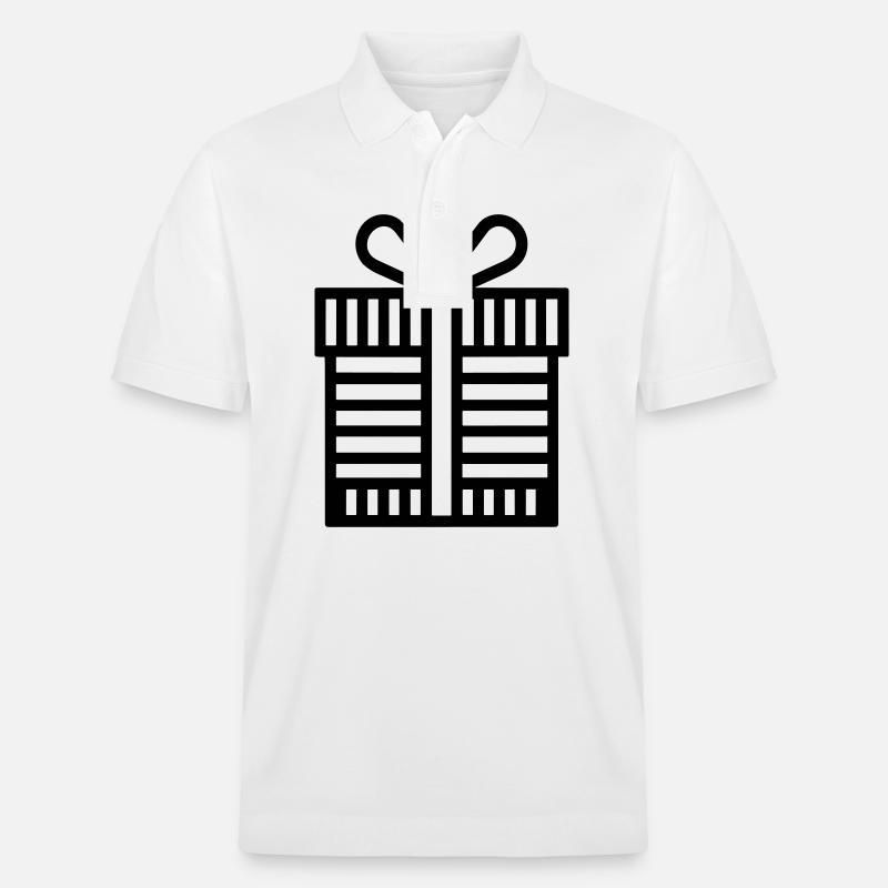 Kleine Geschenkbox - Stanley/Stella Unisex Bio-Poloshirt PREPSTER - Weiß