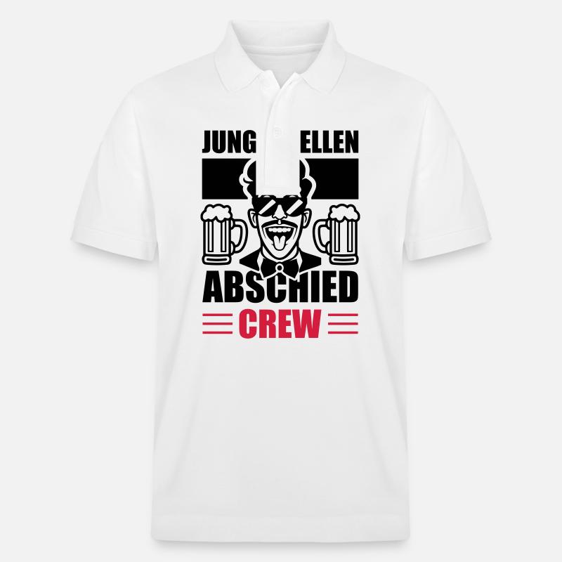 Junggesellen Abschied Crew - Stanley/Stella Unisex Bio-Poloshirt PREPSTER - Weiß