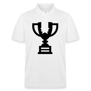 trophée - Polo PREPSTER bio Stanley/Stella Unisexe - blanc - Devant - Roxy (174cm) & Andy (188cm)