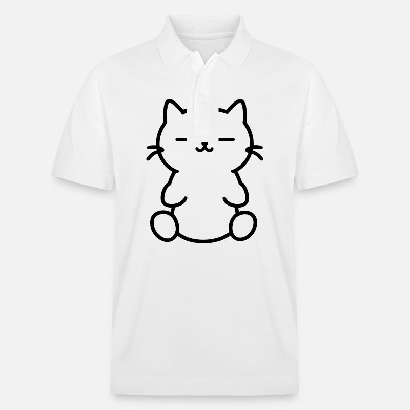 Kätzchen - Stanley/Stella Unisex Bio-Poloshirt PREPSTER - Weiß