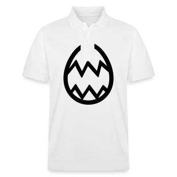 Ei - Stanley/Stella Unisex Bio-Poloshirt PREPSTER - Weiß - Vorne - Roxy (174cm) & Andy (188cm)