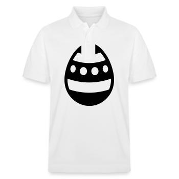 Ei - Stanley/Stella Unisex Bio-Poloshirt PREPSTER - Weiß - Vorne - Roxy (174cm) & Andy (188cm)