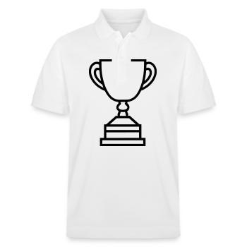 trophée - Polo PREPSTER bio Stanley/Stella Unisexe - blanc - Devant - Roxy (174cm) & Andy (188cm)