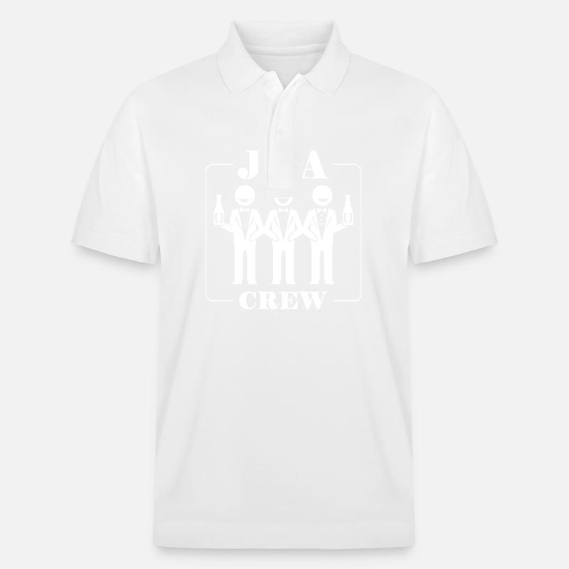 Junggesellenabschied Crew - Stanley/Stella Unisex Bio-Poloshirt PREPSTER - Weiß