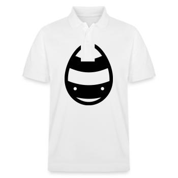 Ei - Stanley/Stella Unisex Bio-Poloshirt PREPSTER - Weiß - Vorne - Roxy (174cm) & Andy (188cm)