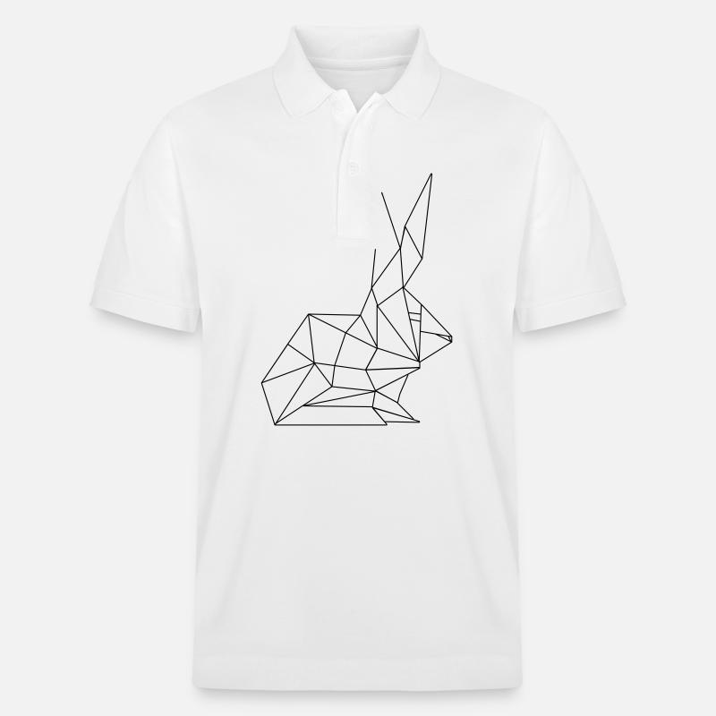 Polygone de lapin de Pâques - Polo PREPSTER bio Stanley/Stella Unisexe - blanc