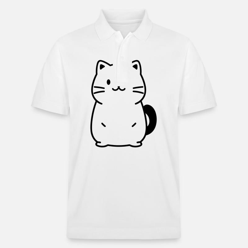 chat - Polo PREPSTER bio Stanley/Stella Unisexe - blanc