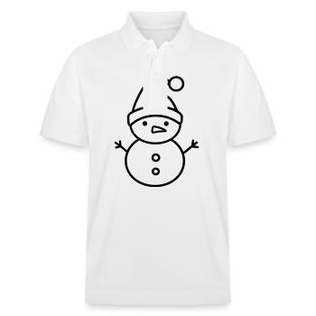 Schneemann - Stanley/Stella Unisex Bio-Poloshirt PREPSTER - Weiß - Vorne - Roxy (174cm) & Andy (188cm)