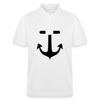 Anchor - Stanley/Stella Unisex Organic Polo Shirt PREPSTER - white - Front - Roxy (174cm) & Andy (188cm)