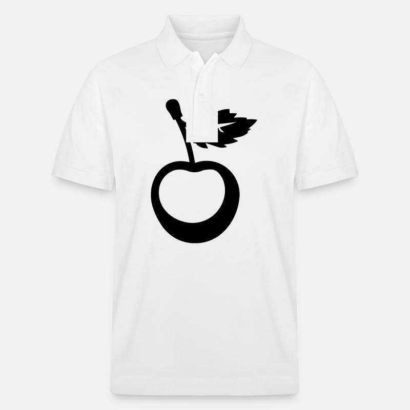Kirsche - Stanley/Stella Unisex Bio-Poloshirt PREPSTER - Weiß