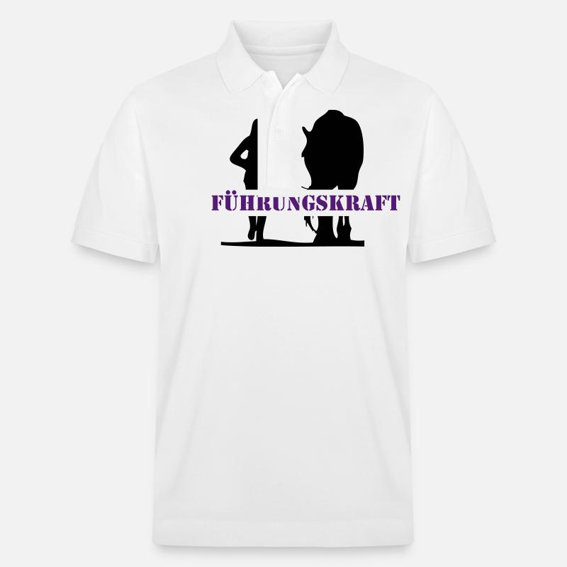 Pferd - Stanley/Stella Unisex Bio-Poloshirt PREPSTER - Weiß