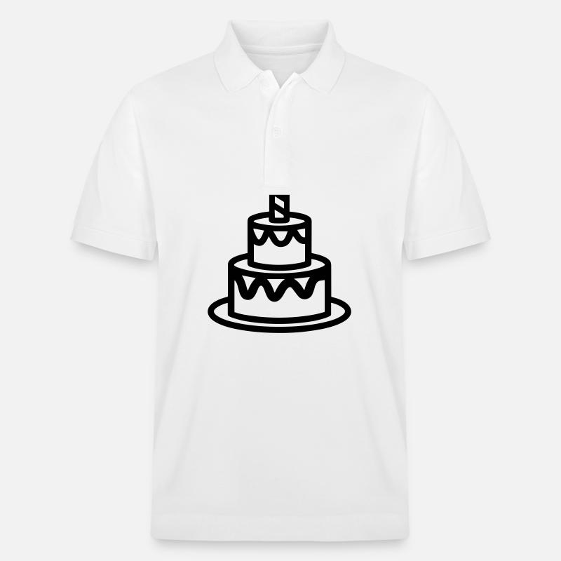 Gateau d'anniversaire - Polo PREPSTER bio Stanley/Stella Unisexe - blanc