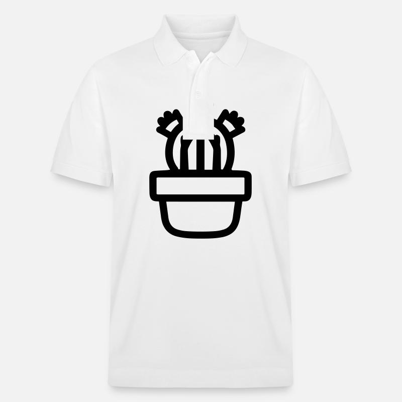 Kaktus - Stanley/Stella Unisex Bio-Poloshirt PREPSTER - Weiß
