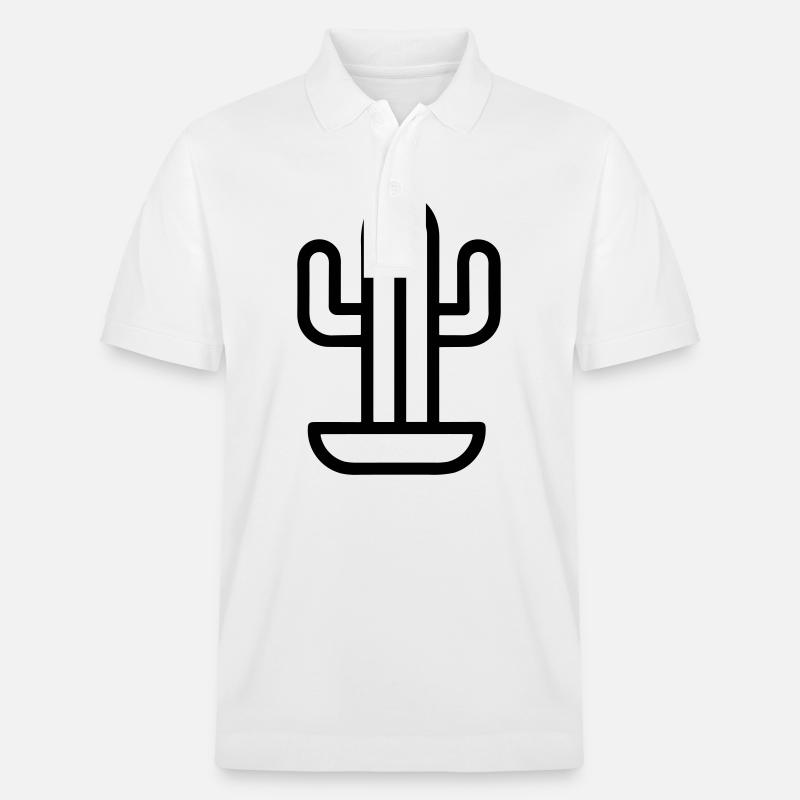 Kaktus - Stanley/Stella Unisex Bio-Poloshirt PREPSTER - Weiß