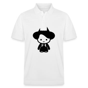 Zauberer - Stanley/Stella Unisex Bio-Poloshirt PREPSTER - Weiß - Vorne - Roxy (174cm) & Andy (188cm)